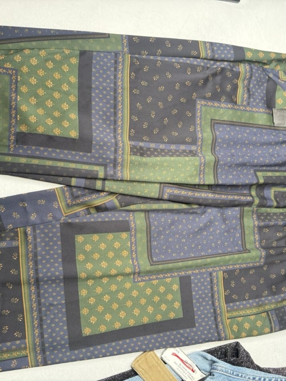 Veronica Beard Avamere Pant Size 12 Bandana Patchwork Jogger Pull On NWT $395